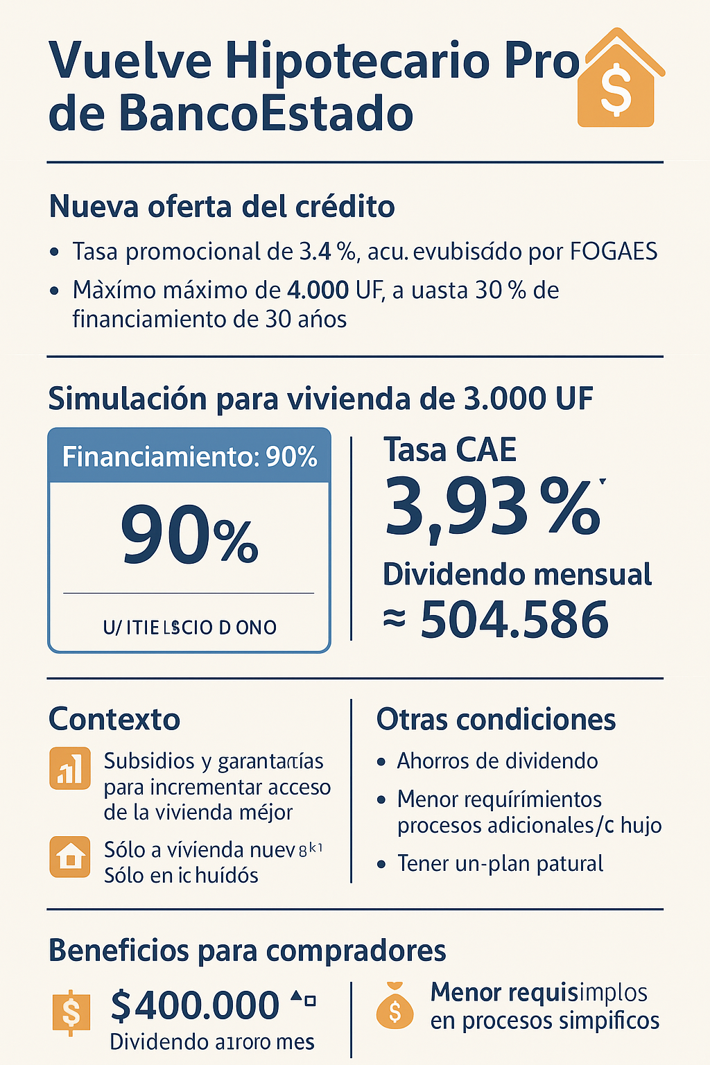 BancoEstado reactiva Hipotecario Pro: tasa de 3,4 % y mayor impulso al acceso a la vivienda