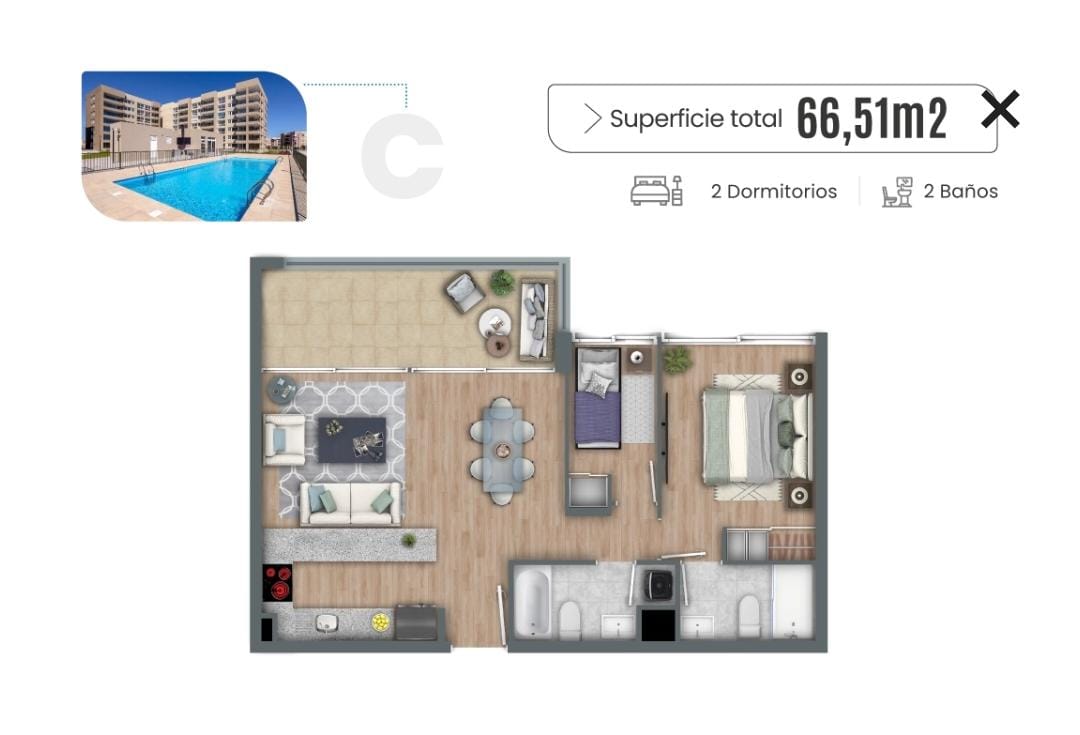 Foto 11 de Arriendo Departamento nuevo año corrido La Serena