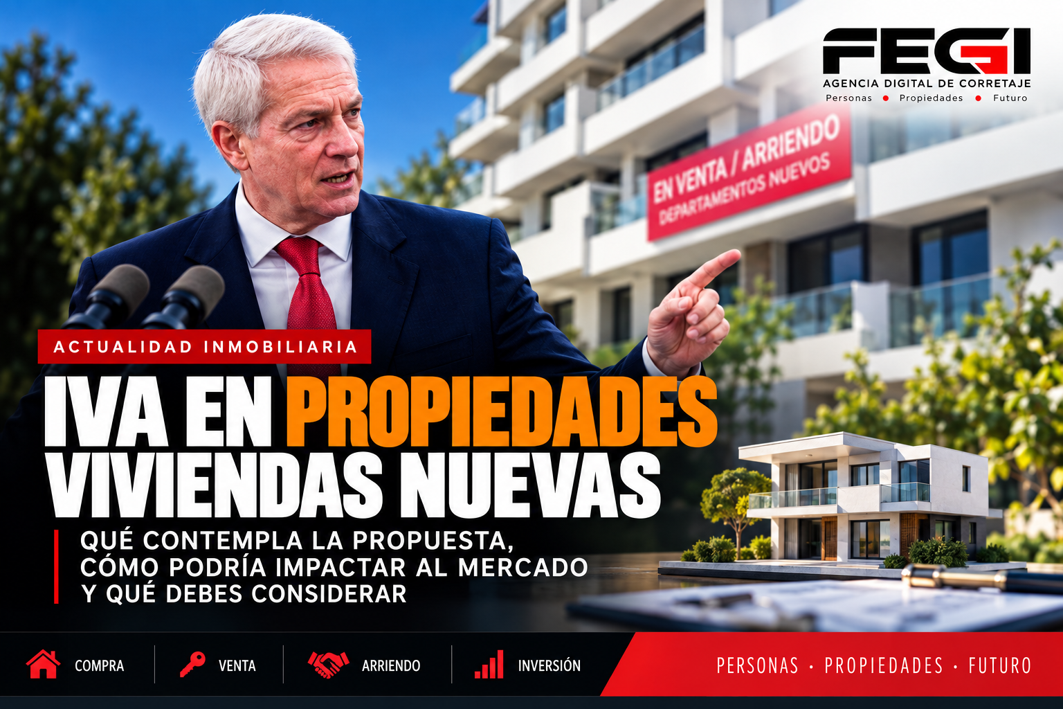 IVA en viviendas nuevas: qué contempla la propuesta y cómo podría impactar al mercado inmobiliario chileno