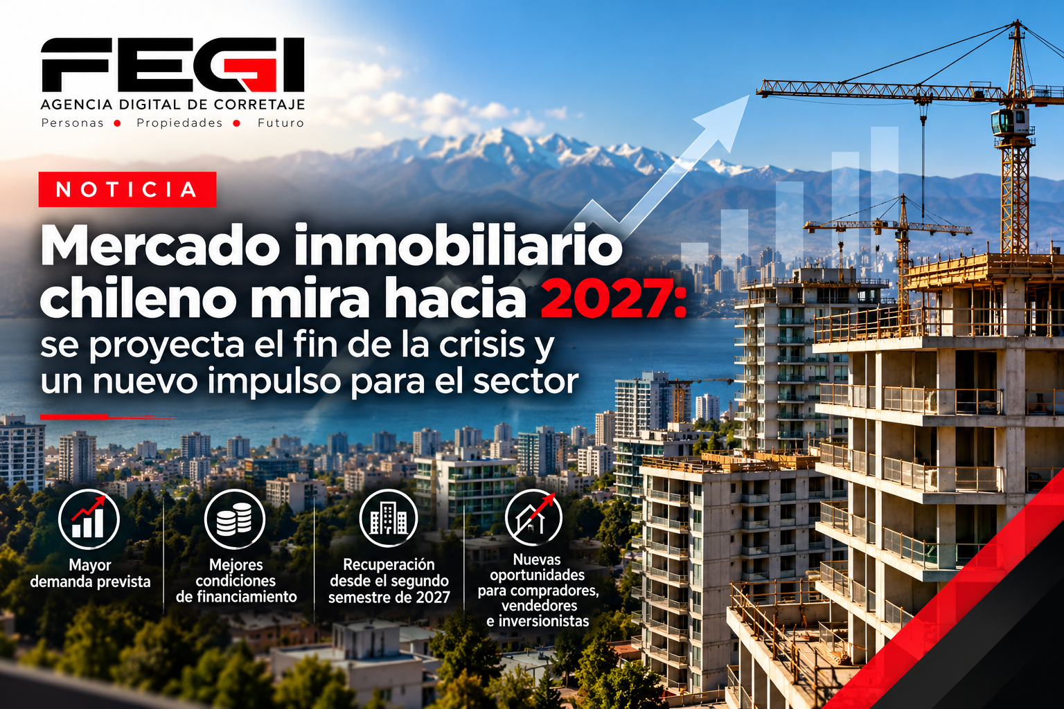 Mercado inmobiliario en Chile: ¿comienza la recuperación hacia 2027?